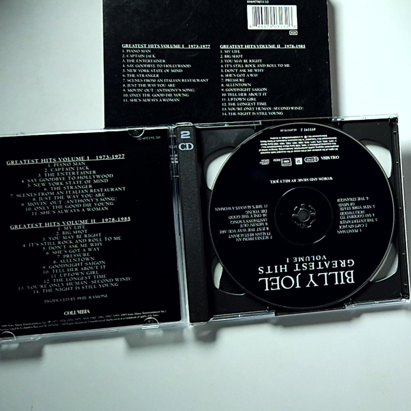 Billy Joel – Greatest Hits Volume I & Volume II (CD, 1998) Europe 491191 2