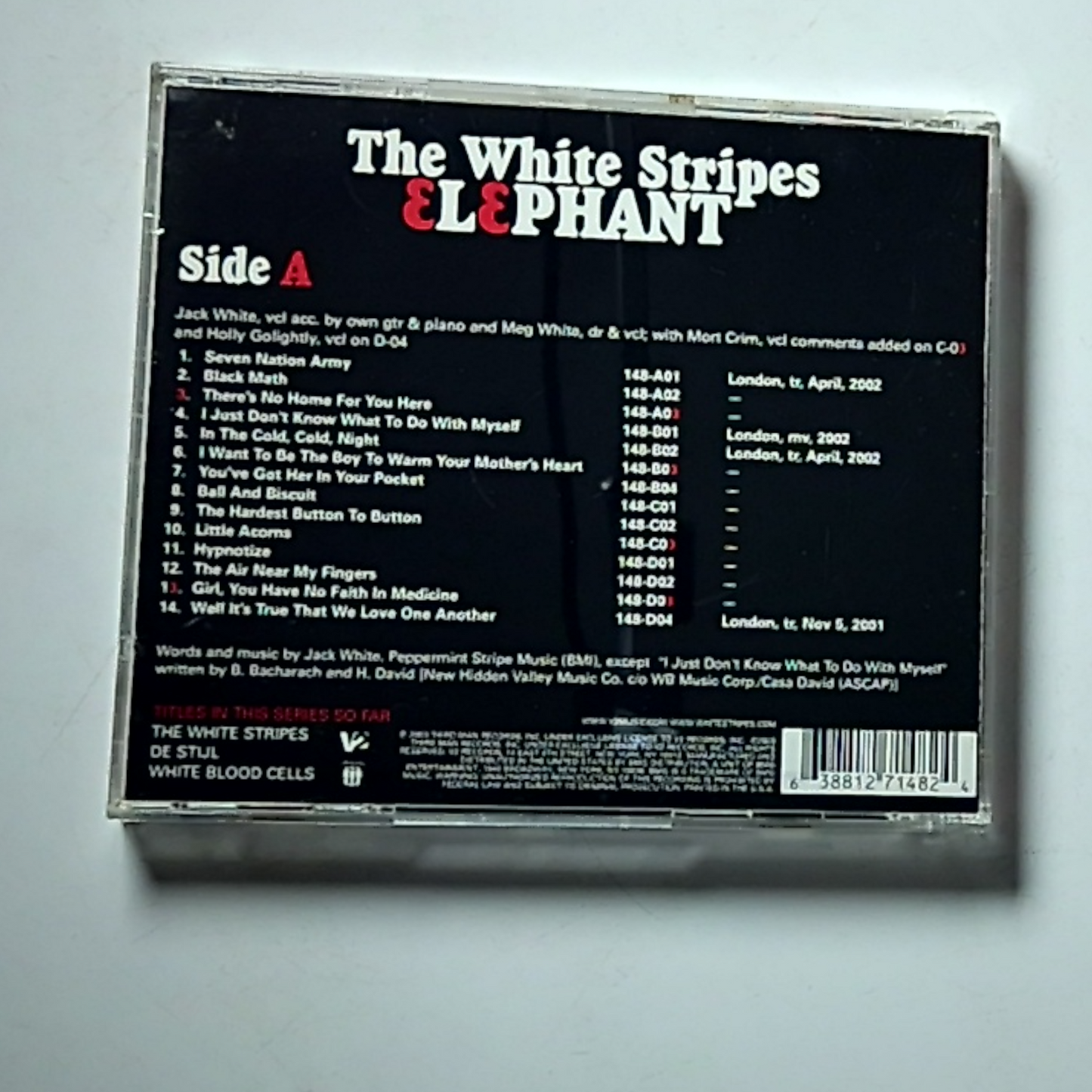 The White Stripes – Elephant (CD, 2003) US 63881-27148-2