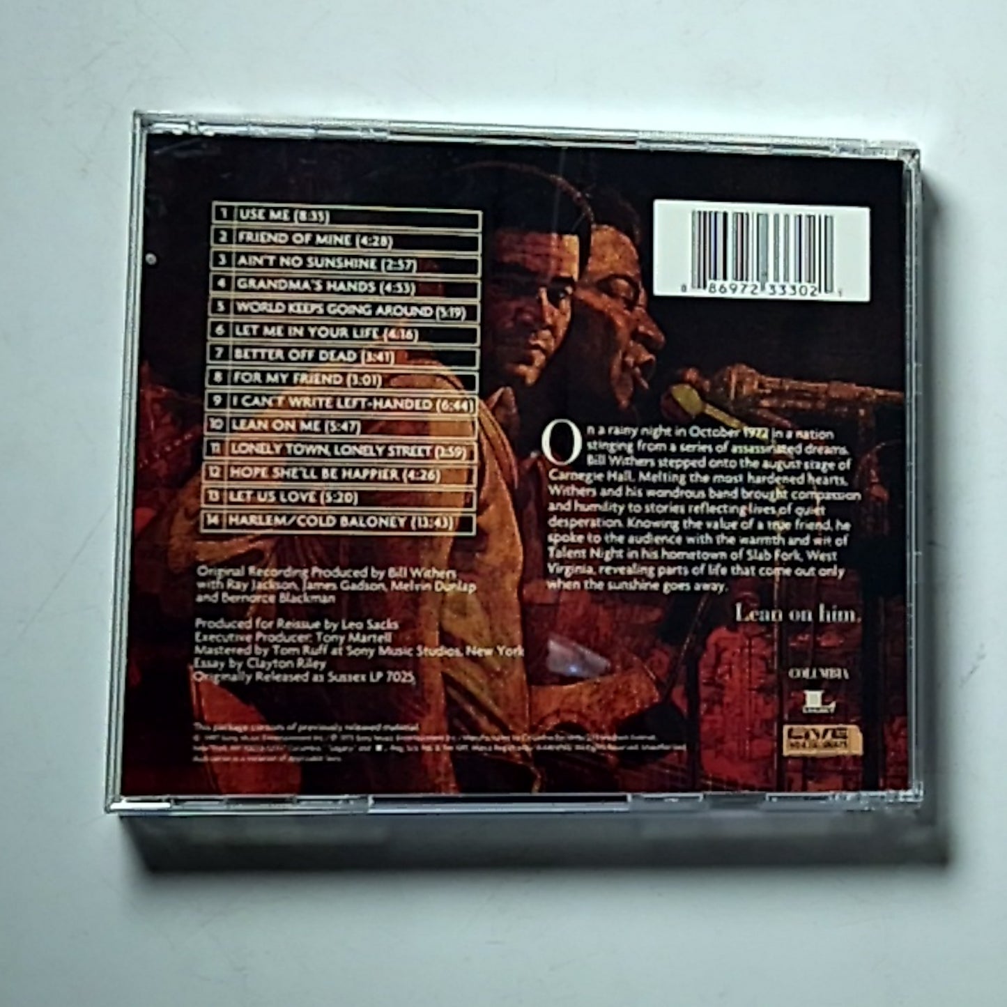Bill Withers – Bill Withers Live At Carnegie Hall (CD, 0) US CK 65431