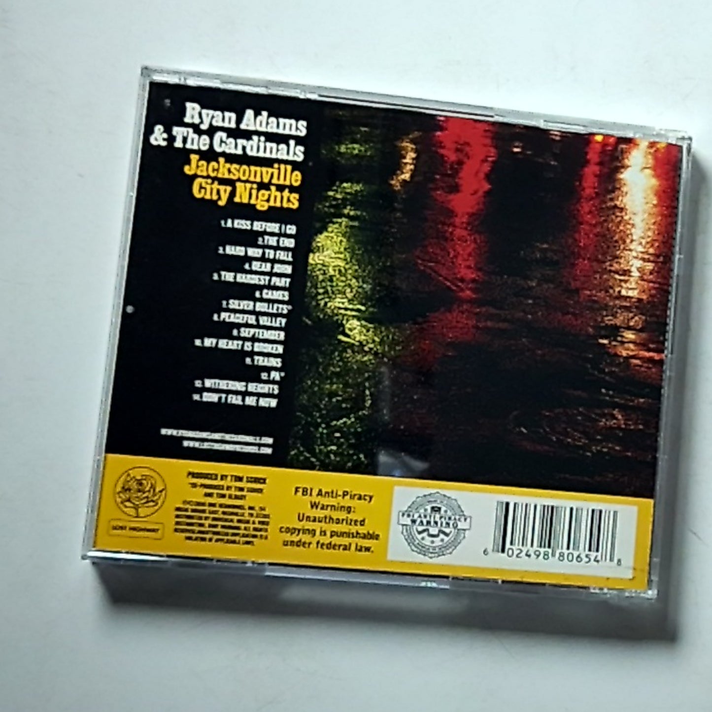 Ryan Adams & The Cardinals – Jacksonville City Nights (CD, 2005) US B0004707-02