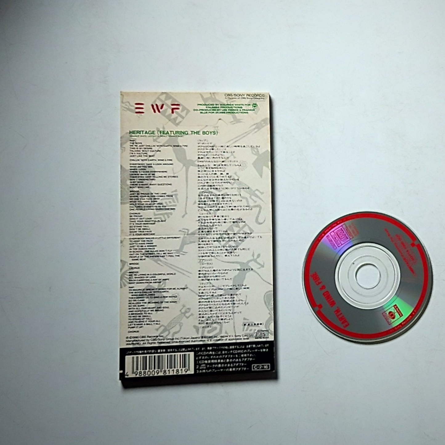 Earth, Wind & Fire – Heritage (CD 3"Disc, 1990) Japan CSDS 8118