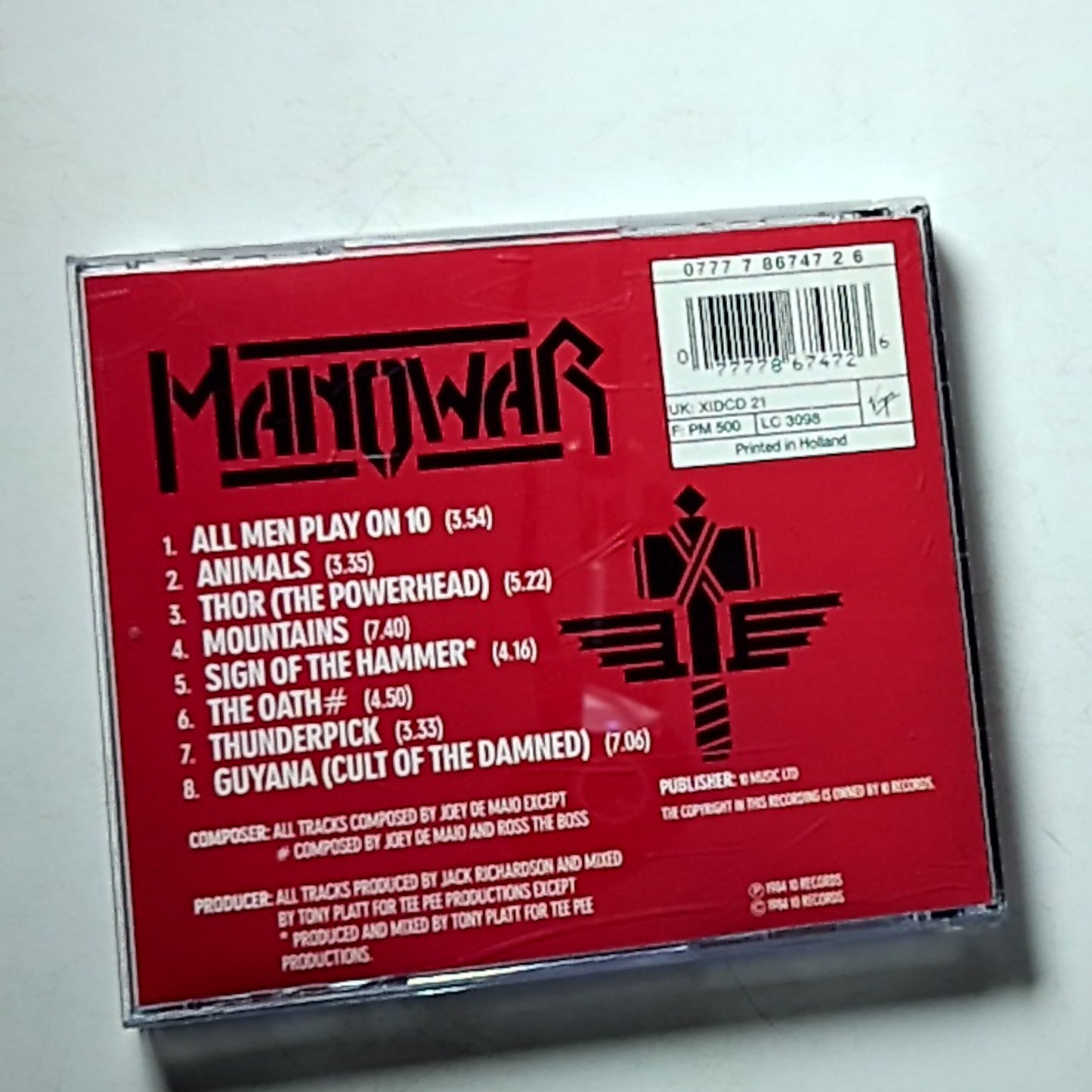 Manowar – Sign Of The Hammer (CD) Europe XIDCD 21