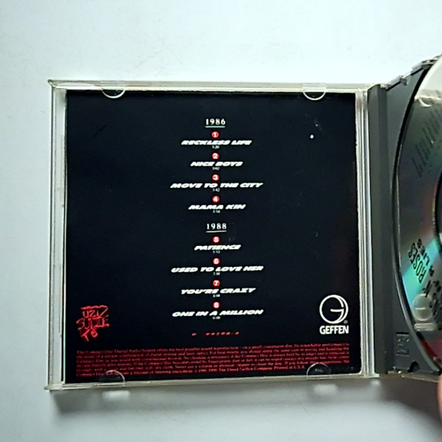 Guns N' Roses – G N' R Lies (CD, 1988) US M2G 24198