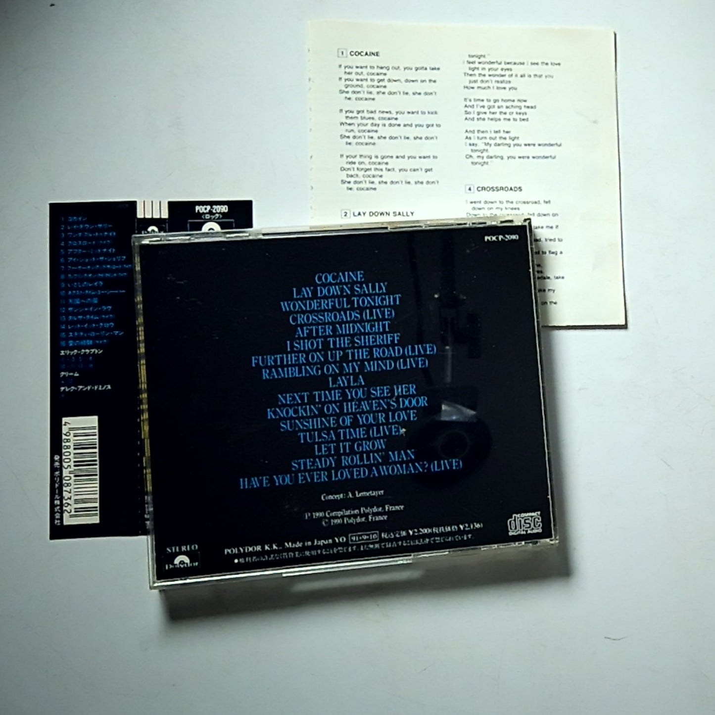 Eric Clapton – Story (CD, 1991) Japan Obi POCP-2090