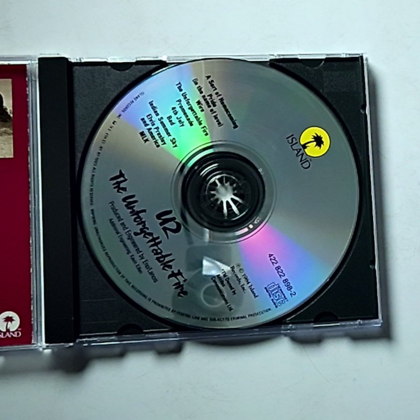 U2 – The Unforgettable Fire (CD, 1990) US 422-822 898-2