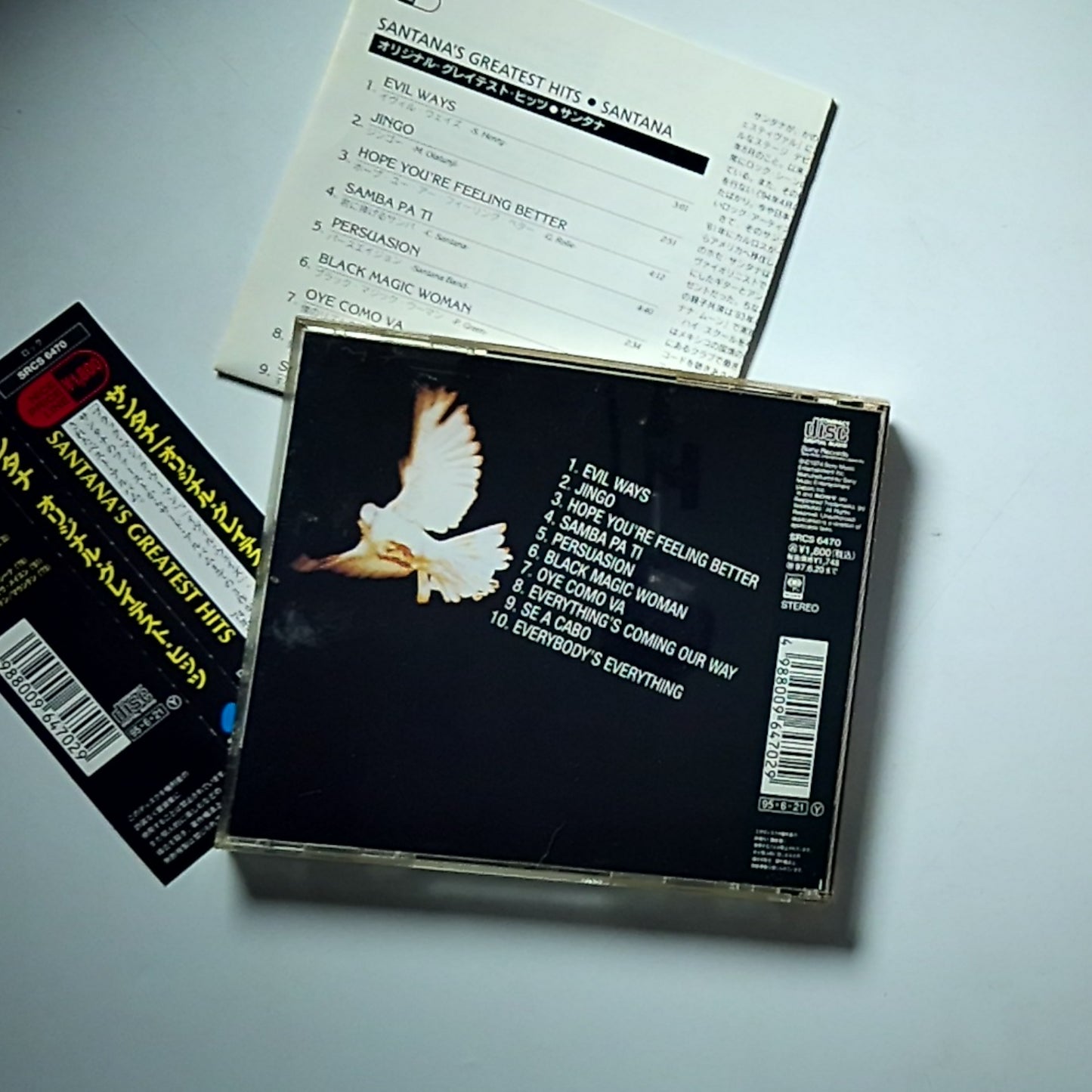 Santana – Santana's Greatest Hits (CD, 1995) Japan Obi SRCS 6470