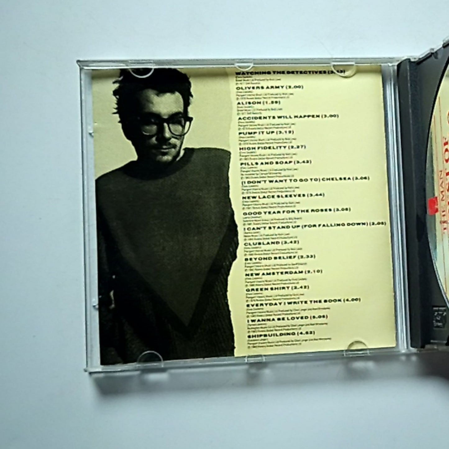 Elvis Costello – The Man - The Best Of Elvis Costello (CD, 1986) UK FIEND CD52