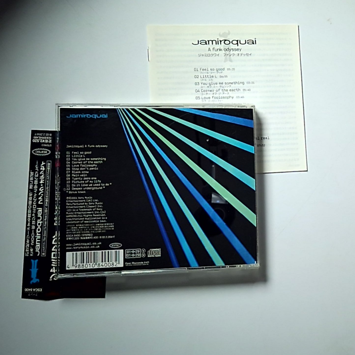 Jamiroquai – A Funk Odyssey (CD, 2001) Japan Bonus Track Obi ESCA 8400