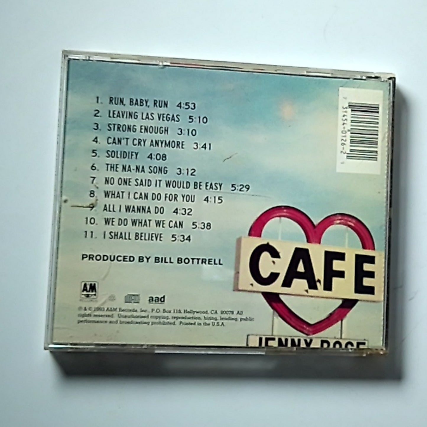 Sheryl Crow – Tuesday Night Music Club (CD, 1993) US 31454 0126 2