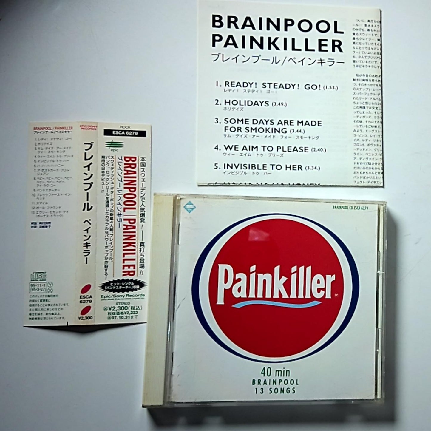 Brainpool – Painkiller (CD, 1995) Japan obi ESCA 6279