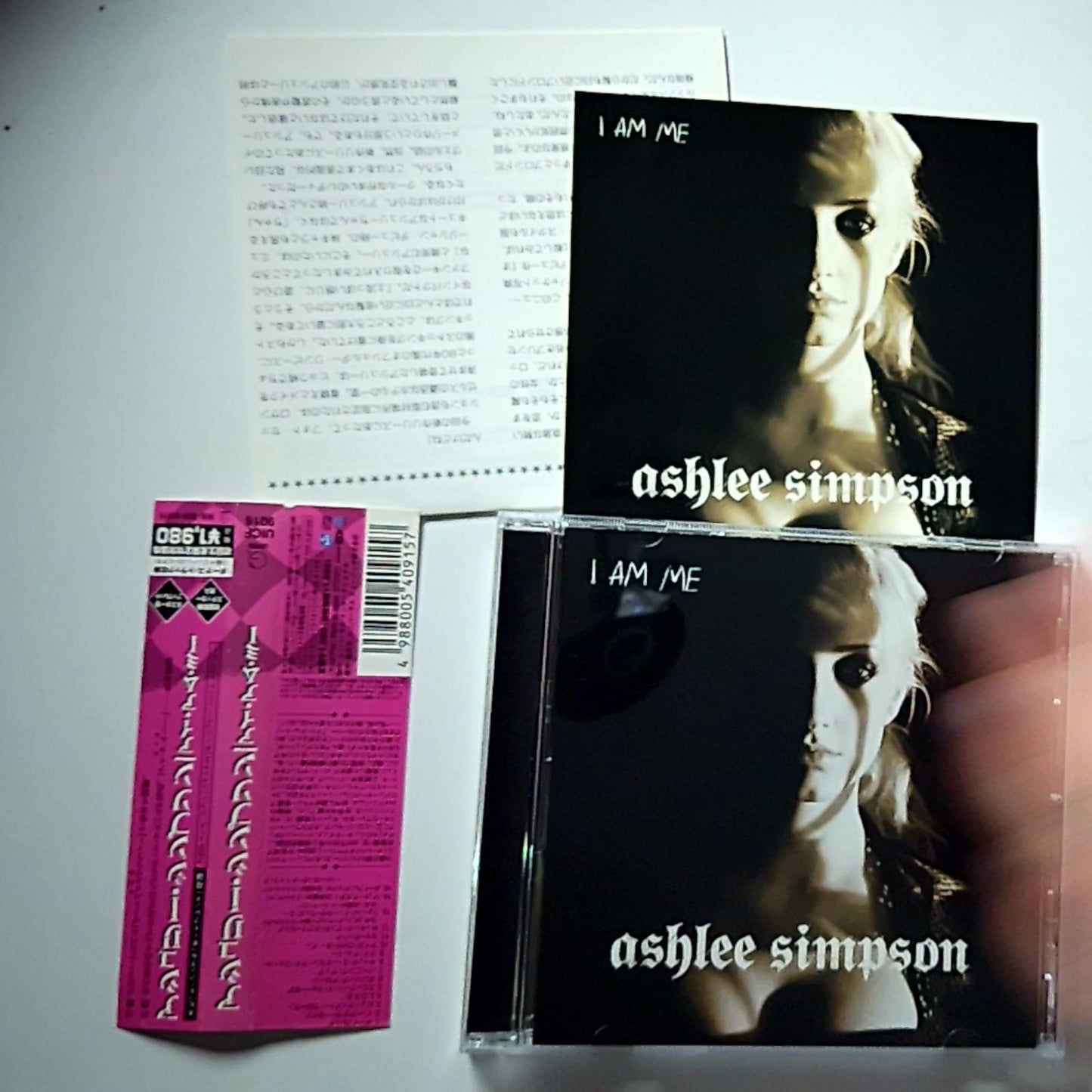 Ashlee Simpson – I Am Me (CD, 2005) Japan Bonus Track Obi Sticker UICF-9016