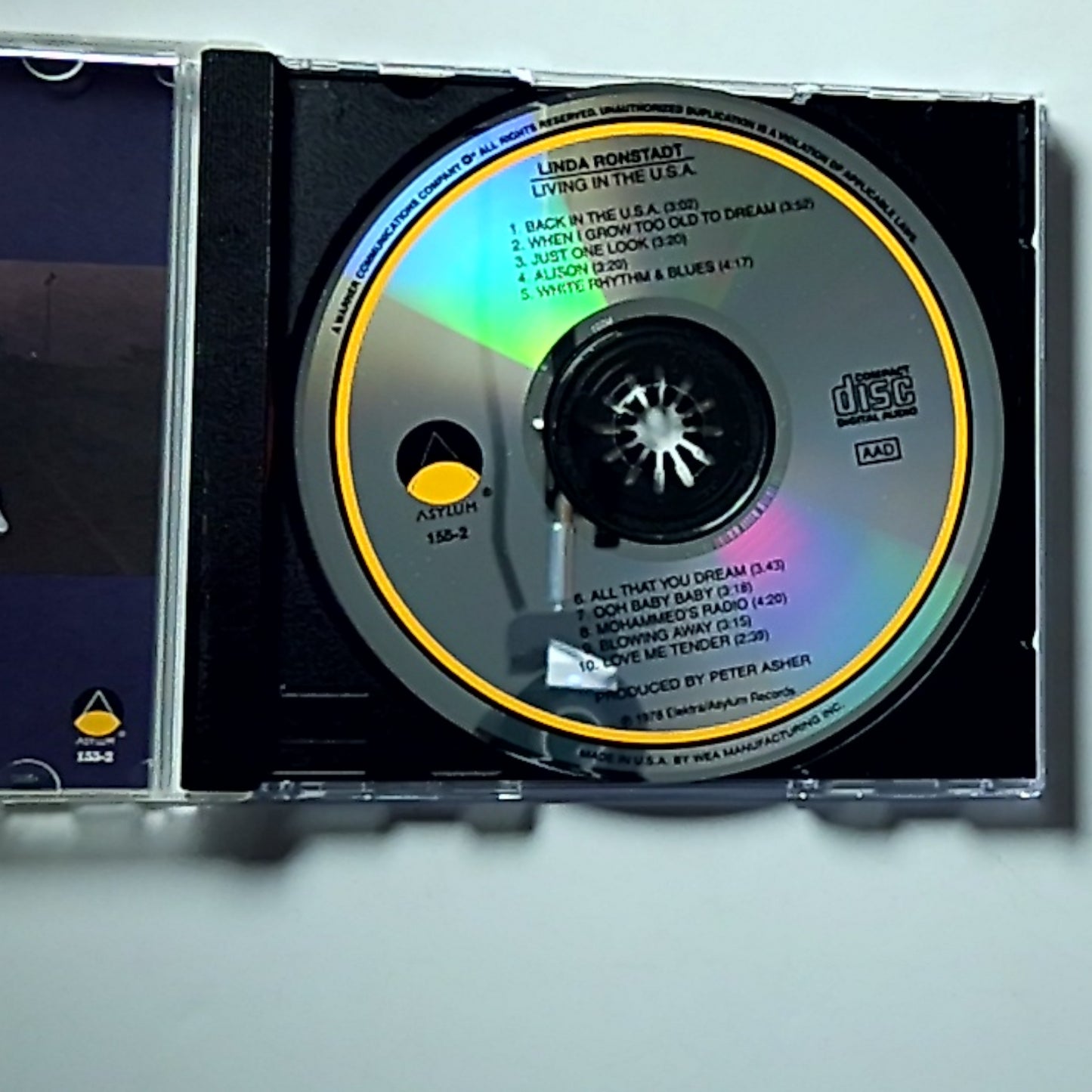 Linda Ronstadt – Living In The USA (CD) US 155-2