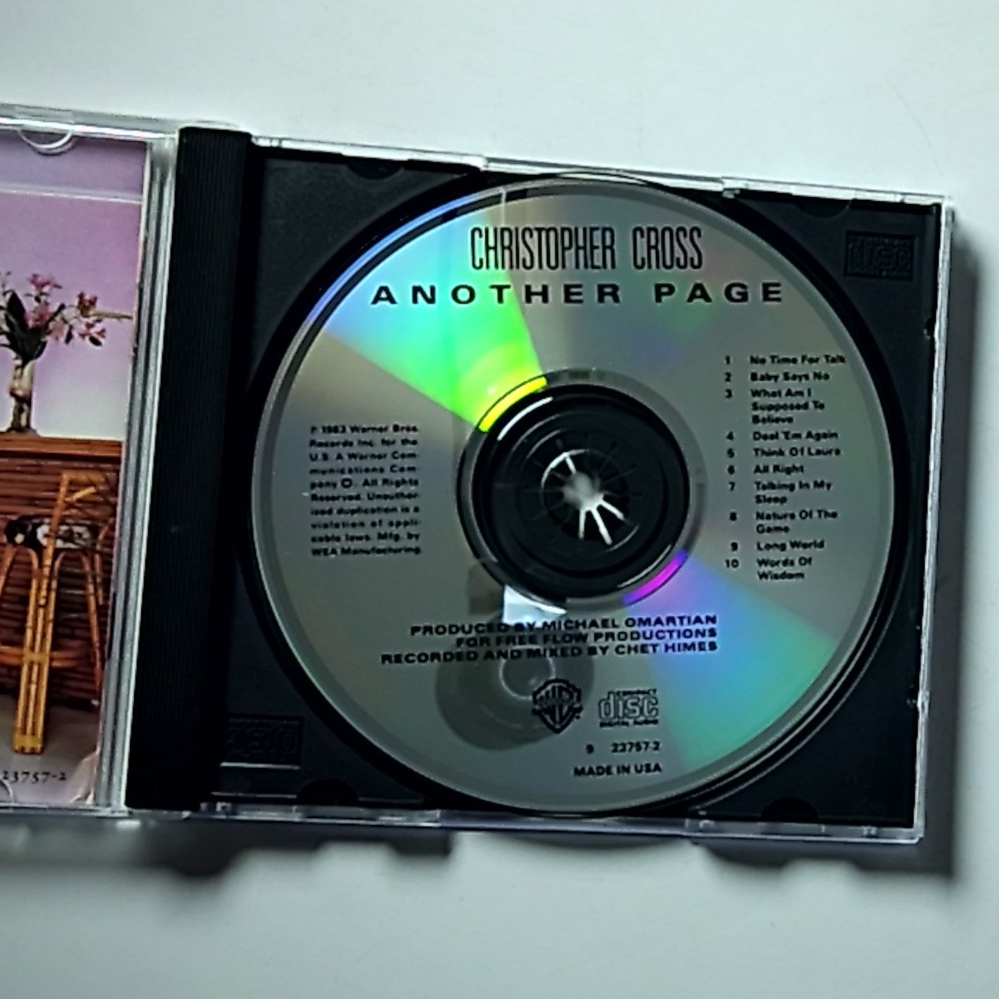 Christopher Cross – Another Page (CD, 1983) UK, Europe & US 23757-2