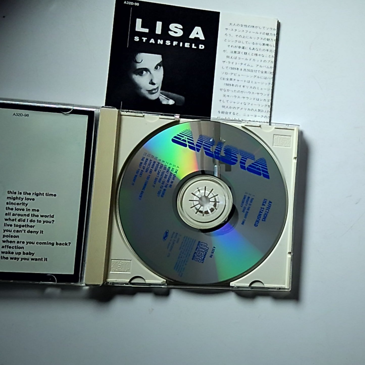 Lisa Stansfield – Affection (CD, 1990) Japan A32D-98