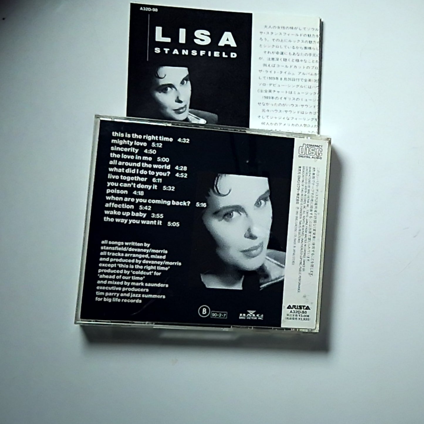 Lisa Stansfield – Affection (CD, 1990) Japan A32D-98