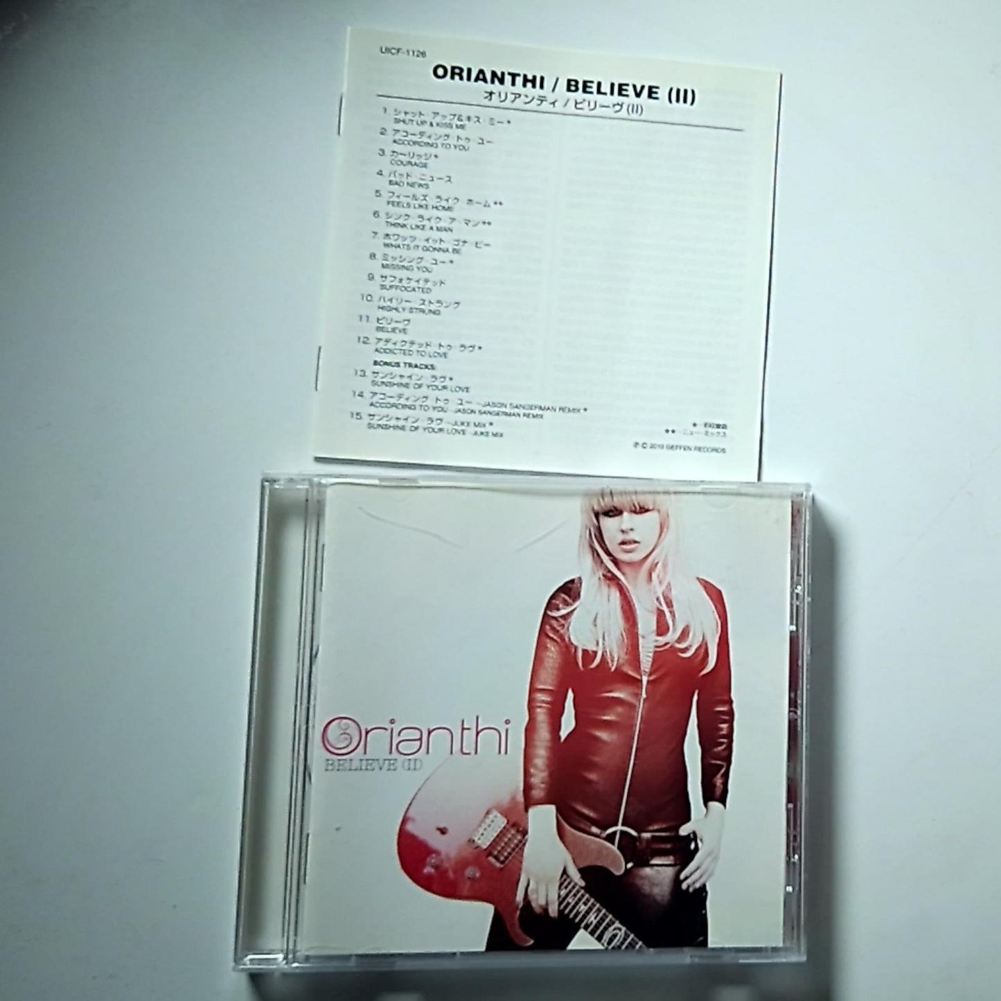 Orianthi – Believe (II) (CD, 2010) Japan Bonus Track UICF-1126