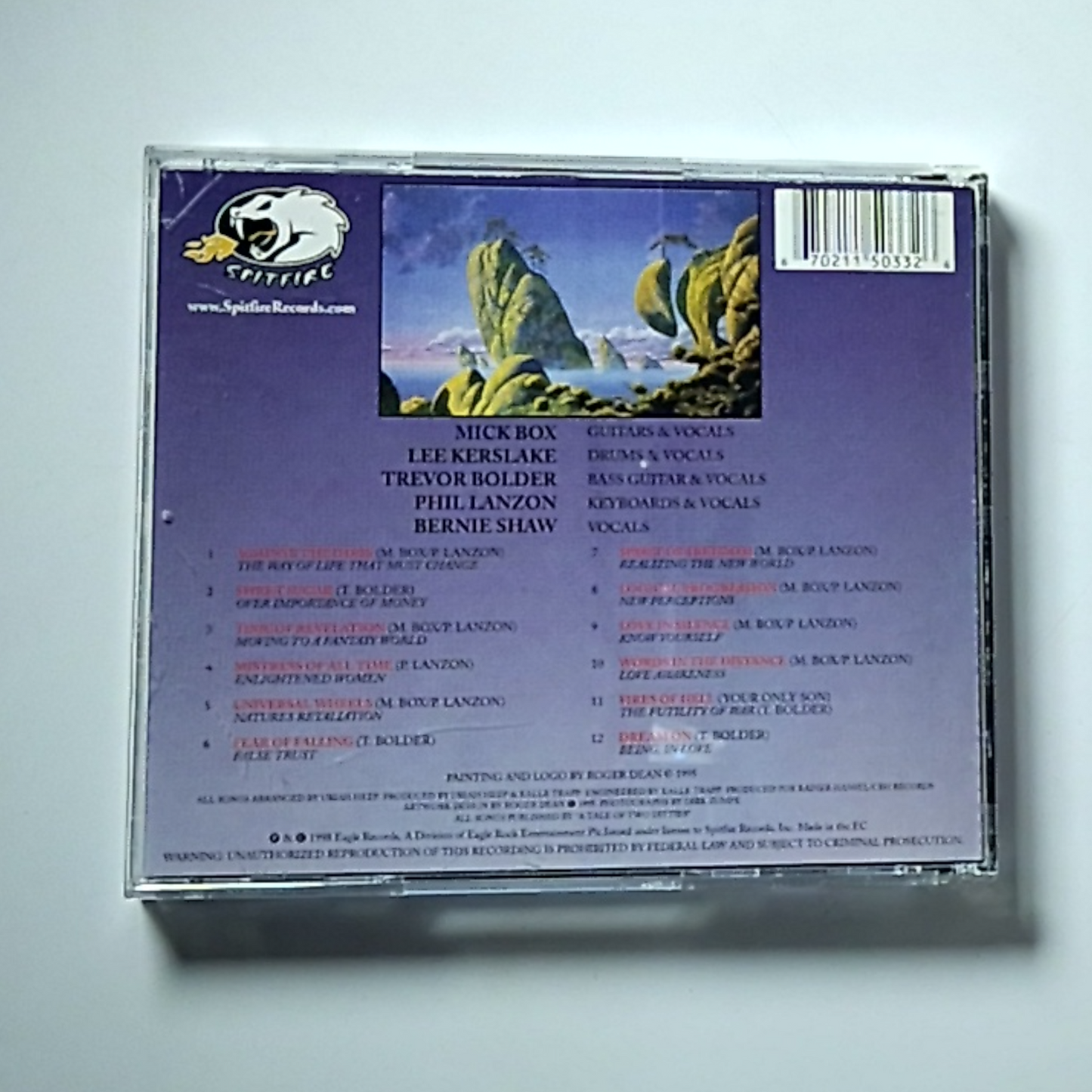 Uriah Heep – Sea Of Light (CD, 1999) US 6-70211-5033-2
