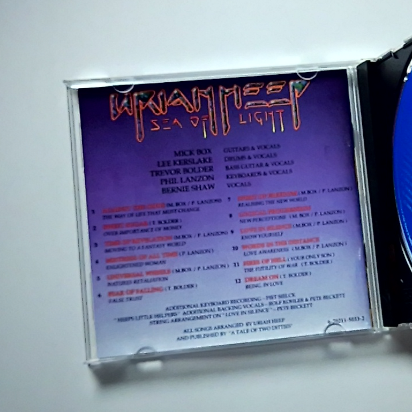 Uriah Heep – Sea Of Light (CD, 1999) US 6-70211-5033-2