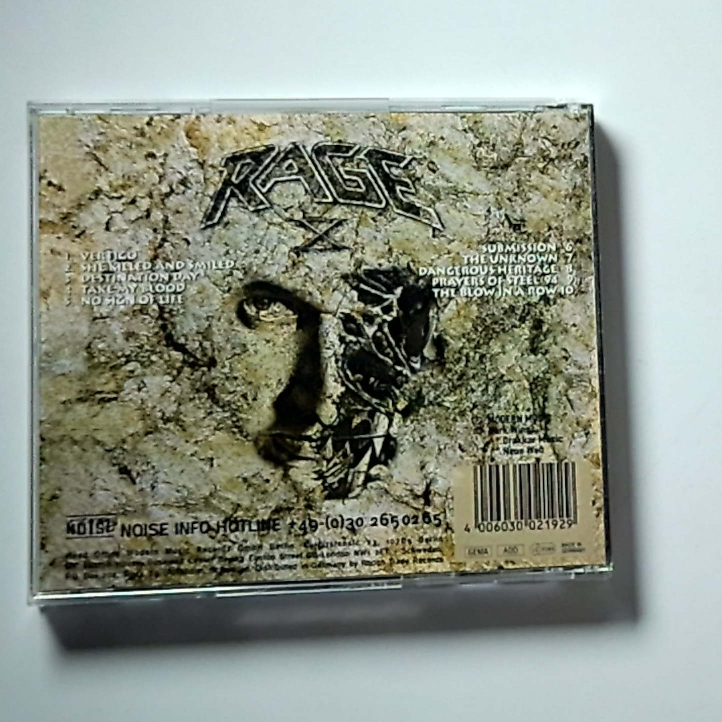 Rage – 10 Years In Rage (The Anniversary Album) (CD, 1994) Germany N 0219-2