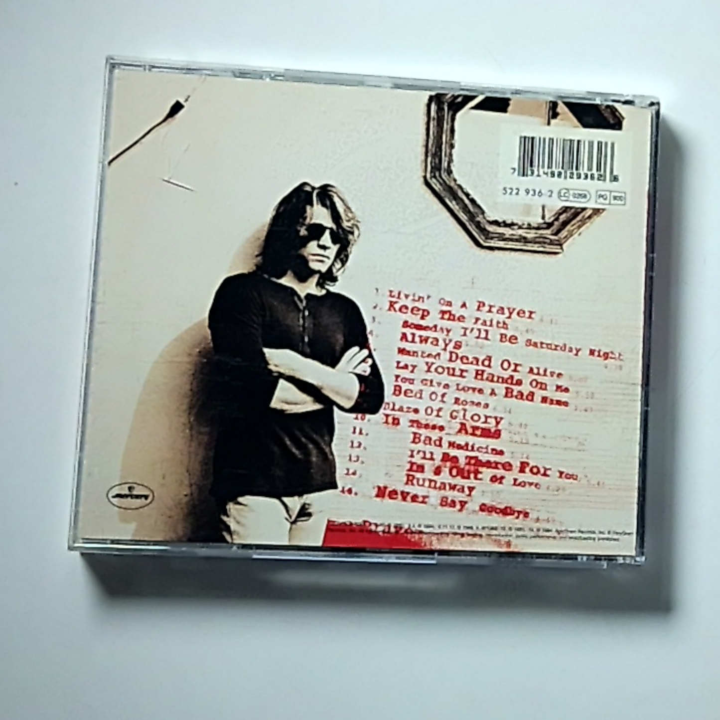 Bon Jovi – Cross Road (The Best Of Bon Jovi) (CD, 1994) Europe 522 936-2
