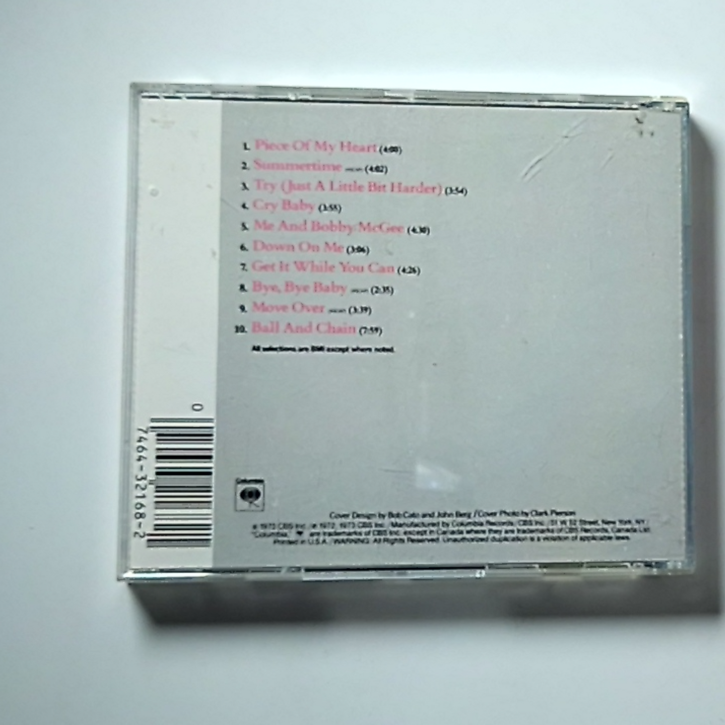 Janis Joplin – Janis Joplin's Greatest Hits (CD)  US CK 32168