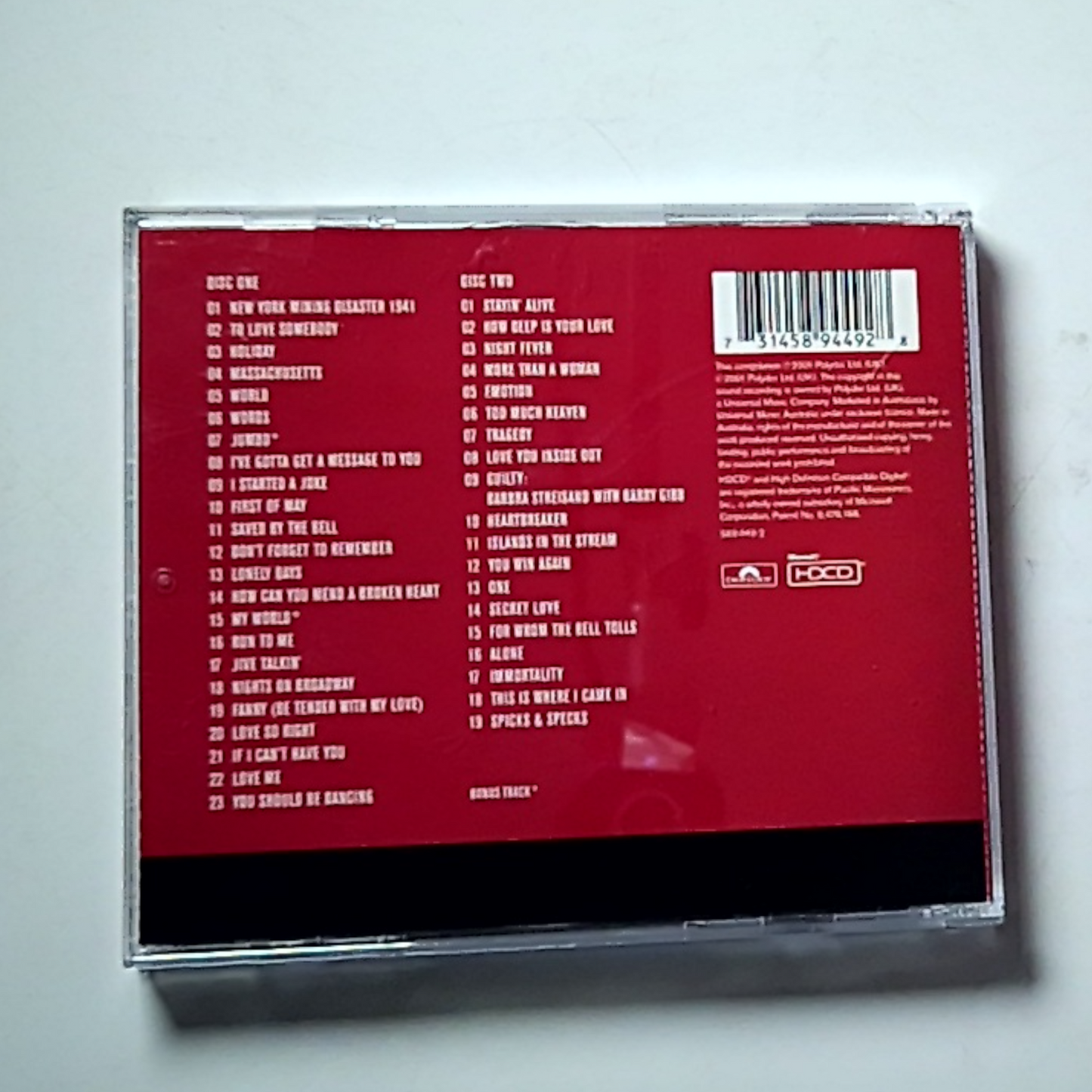 Bee Gees – Their Greatest Hits (The Record) (CD,HDCD, 2001) Australia