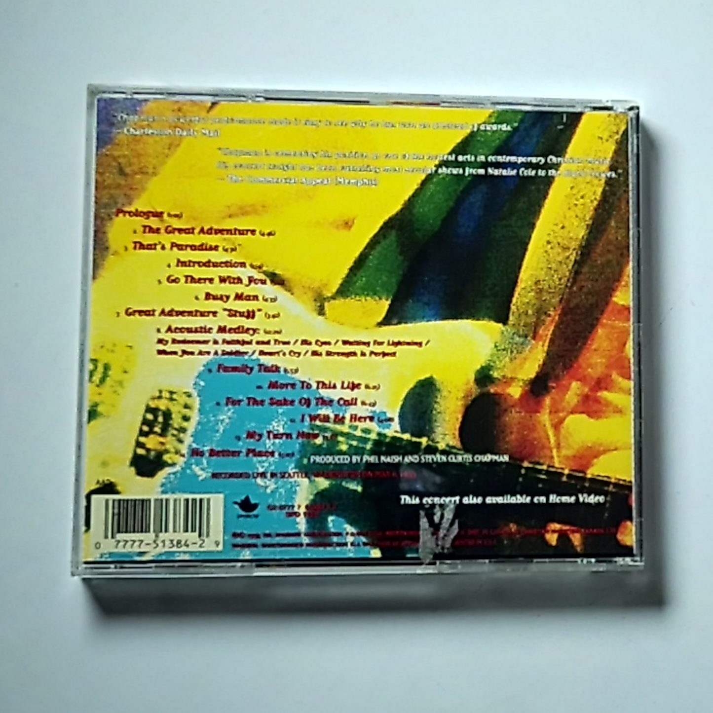 Steven Curtis Chapman – The Live Adventure (CD) USA & Canada G2 0777 7 51384 2 9