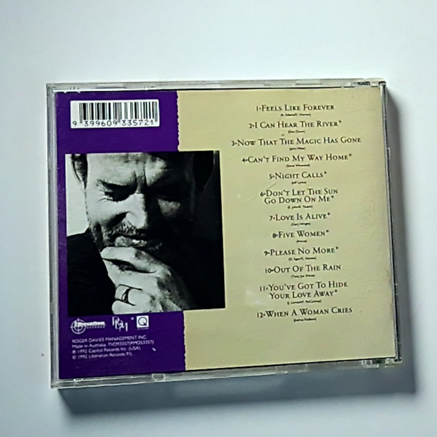 Joe Cocker – Night Calls (CD, 1992)  Australia TVD93357 (RMD53357)
