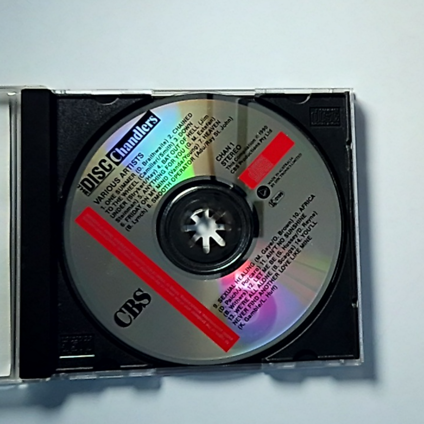 Various – Chandlers - The Disc (CD, 1990) Australia CHAN1