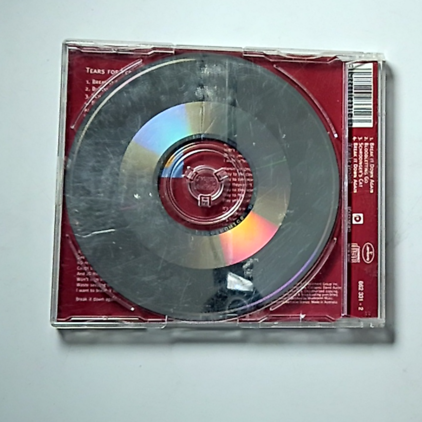 Tears For Fears – Break It Down Again (CD, 1993) Australasia 862 331 - 2