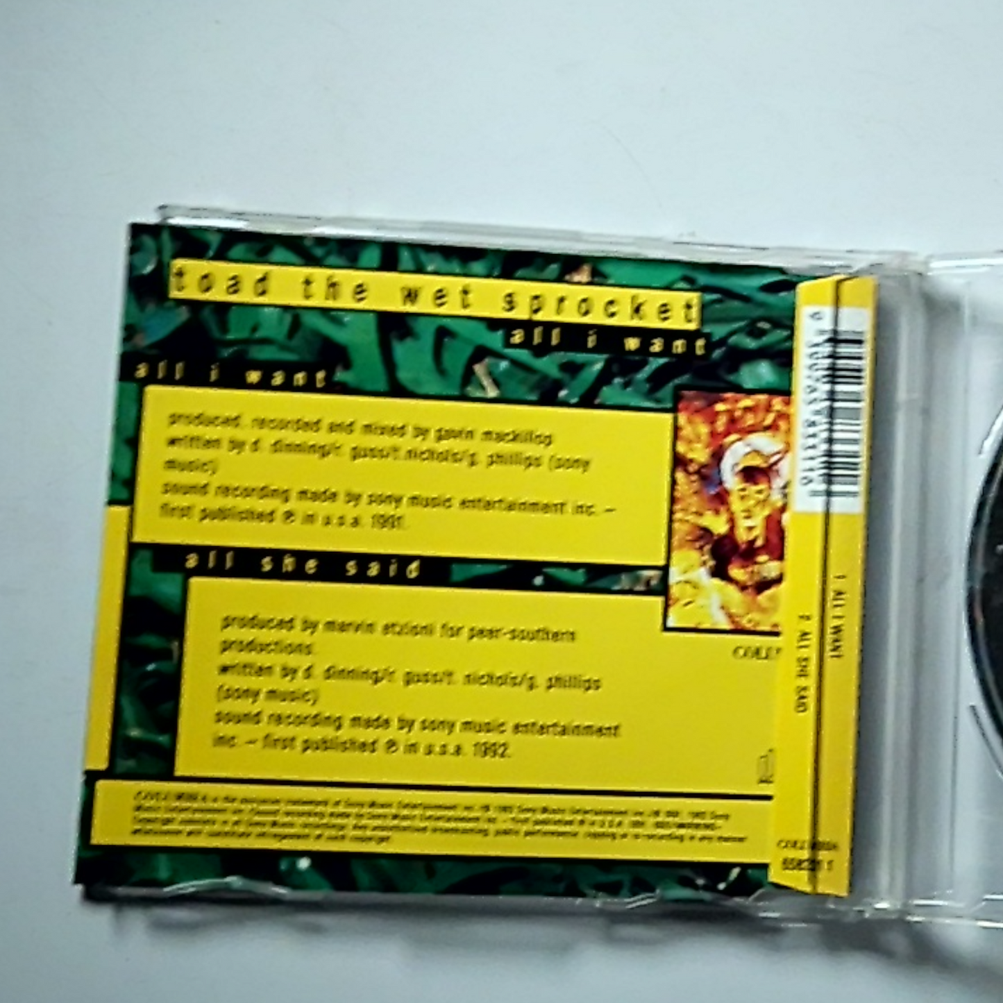 Toad The Wet Sprocket – All I Want (CD, 1992) Australia 658331 1