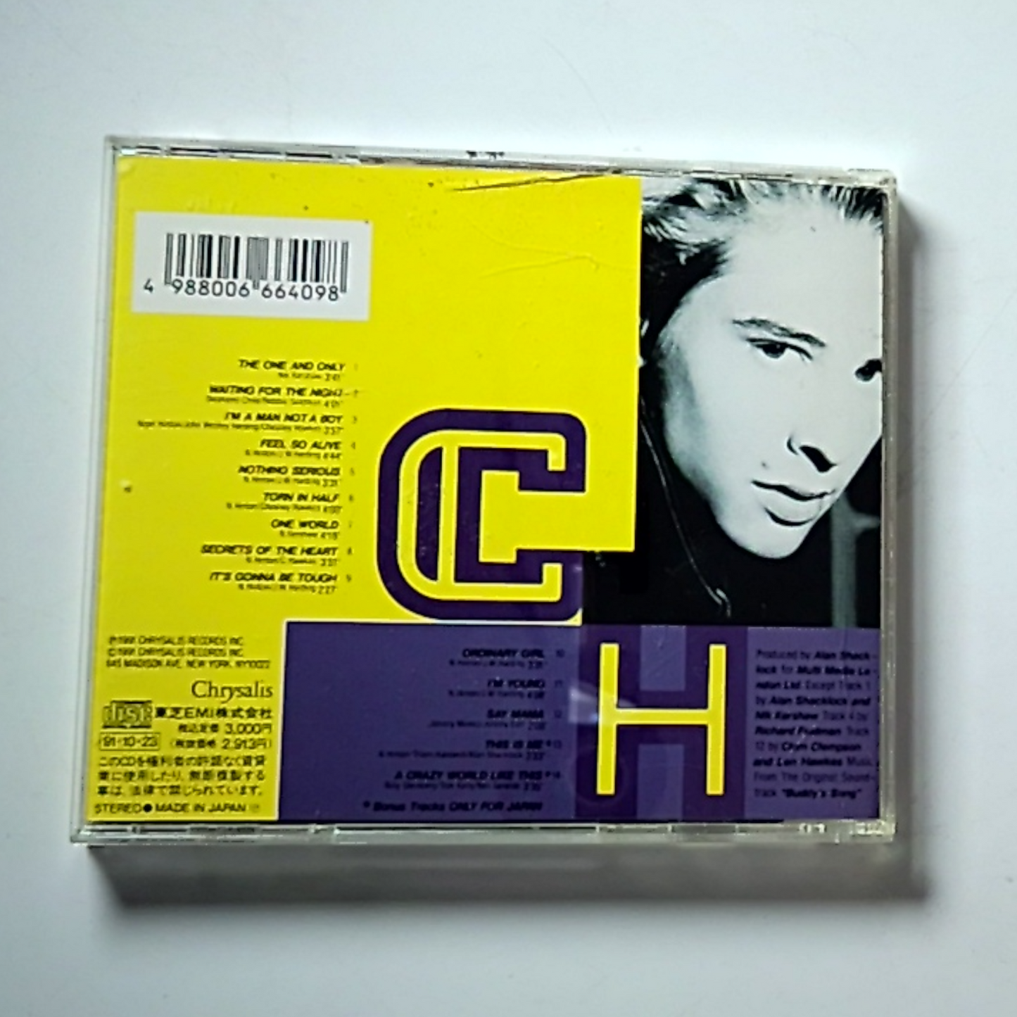 Chesney Hawkes – The One And Only (CD, 1991) Japan TOCP-6885