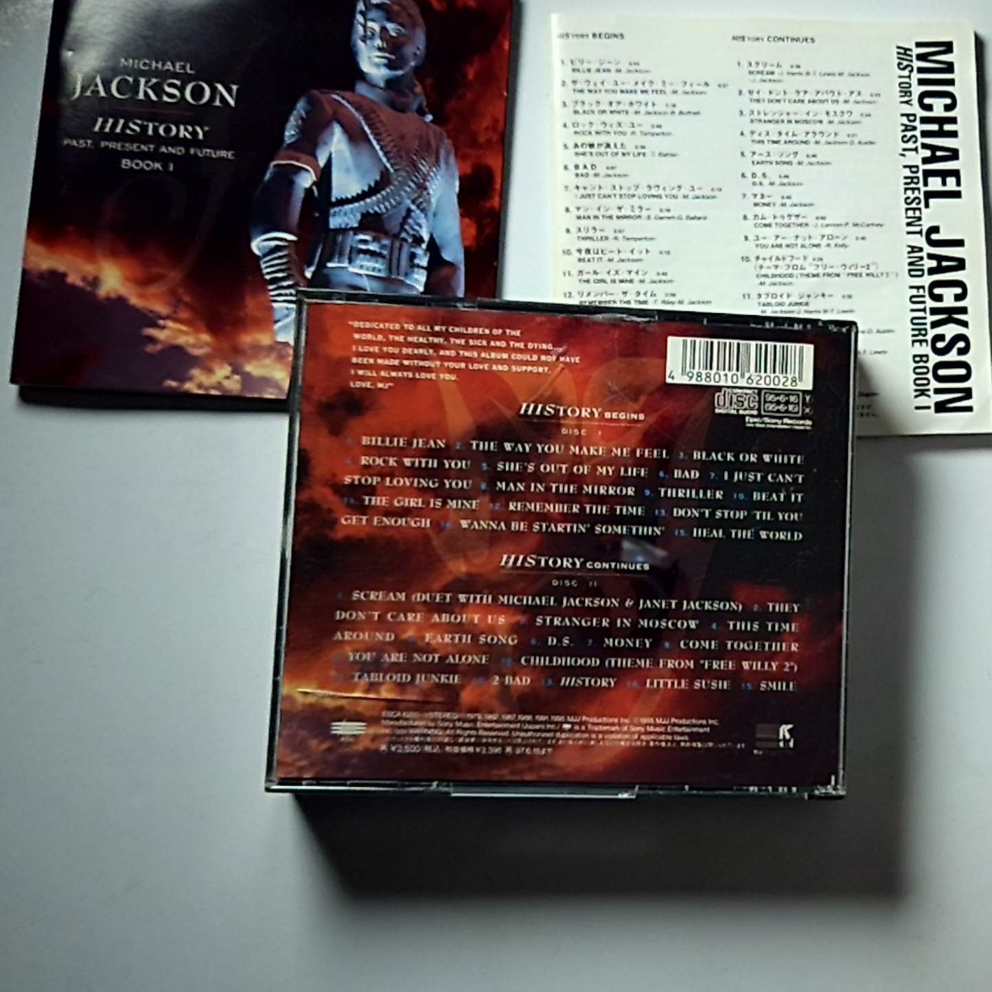Michael Jackson – HIStory - Past, Present And Future - Book I (CD, 1995) Japan