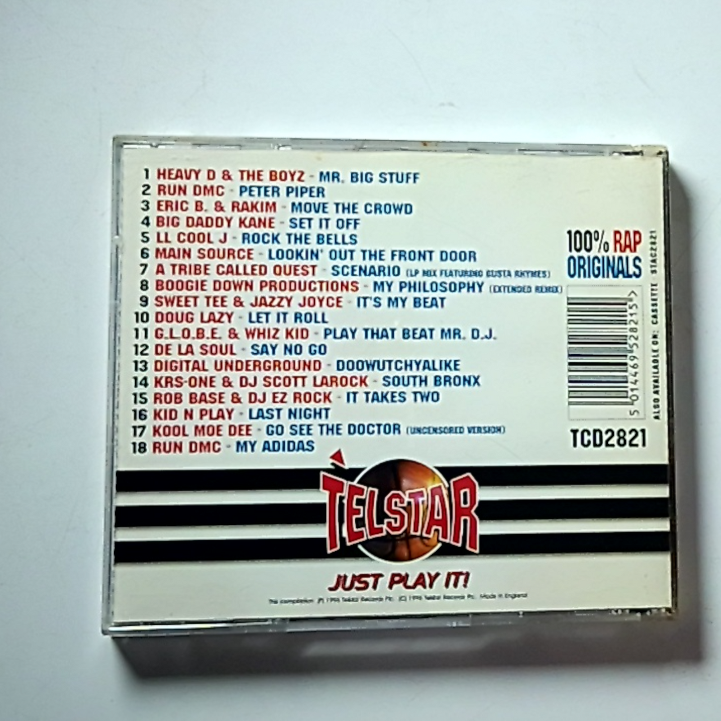 Various – 100% Rap Originals (CD, 1996) UK TCD 2821