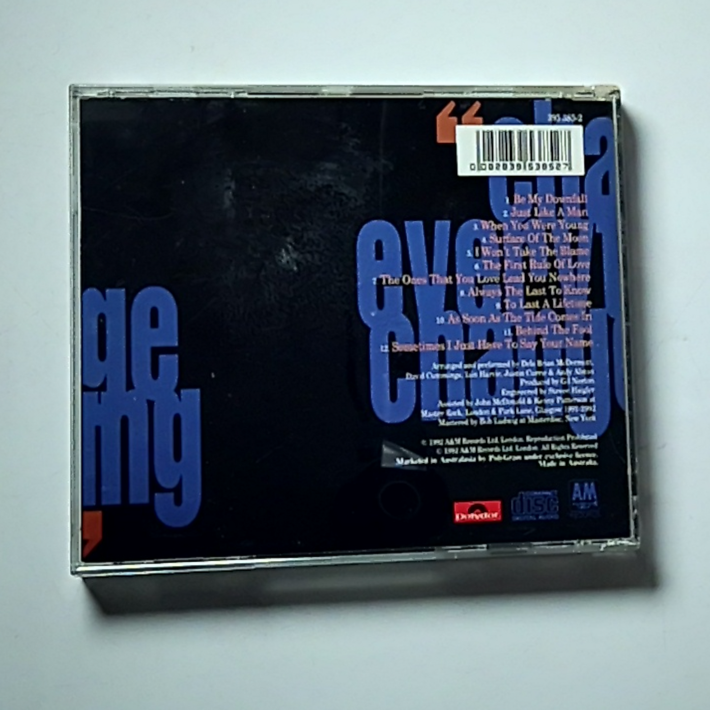 Del Amitri – Change Everything (CD, 1992) Australasia 395 385-2