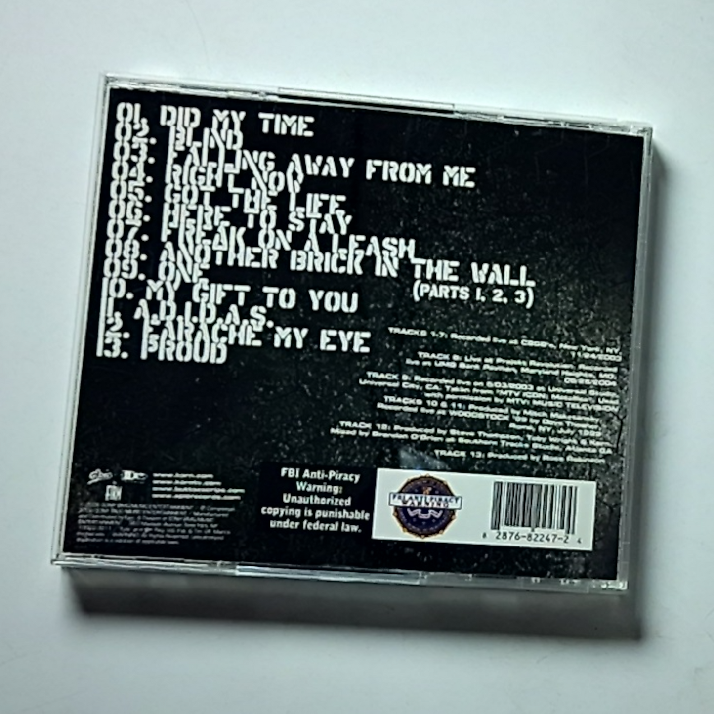 Korn – Live & Rare (CD, 2006) US 82876822472