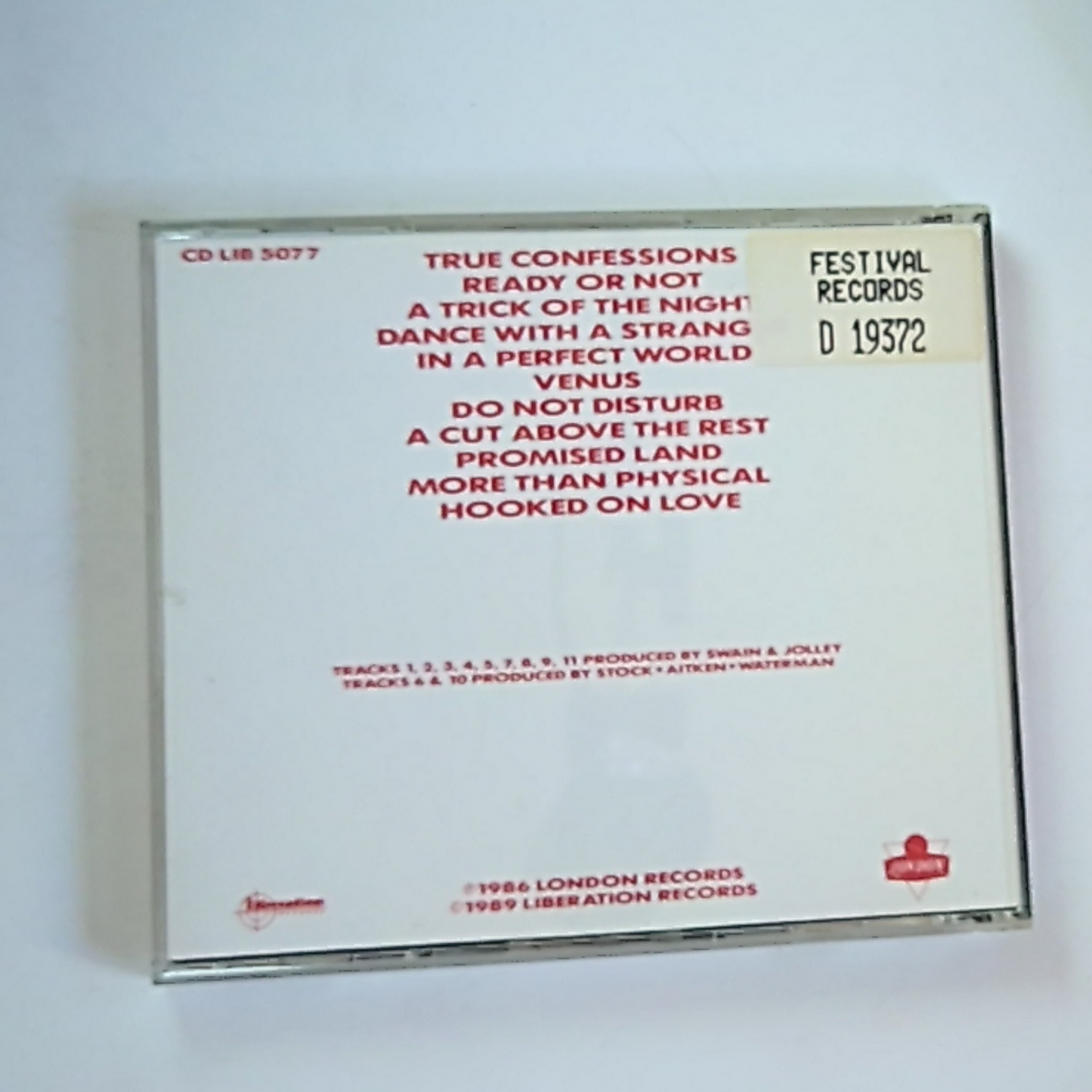 Bananarama – True Confessions (CD, 1989) Australia CD LIB 5077