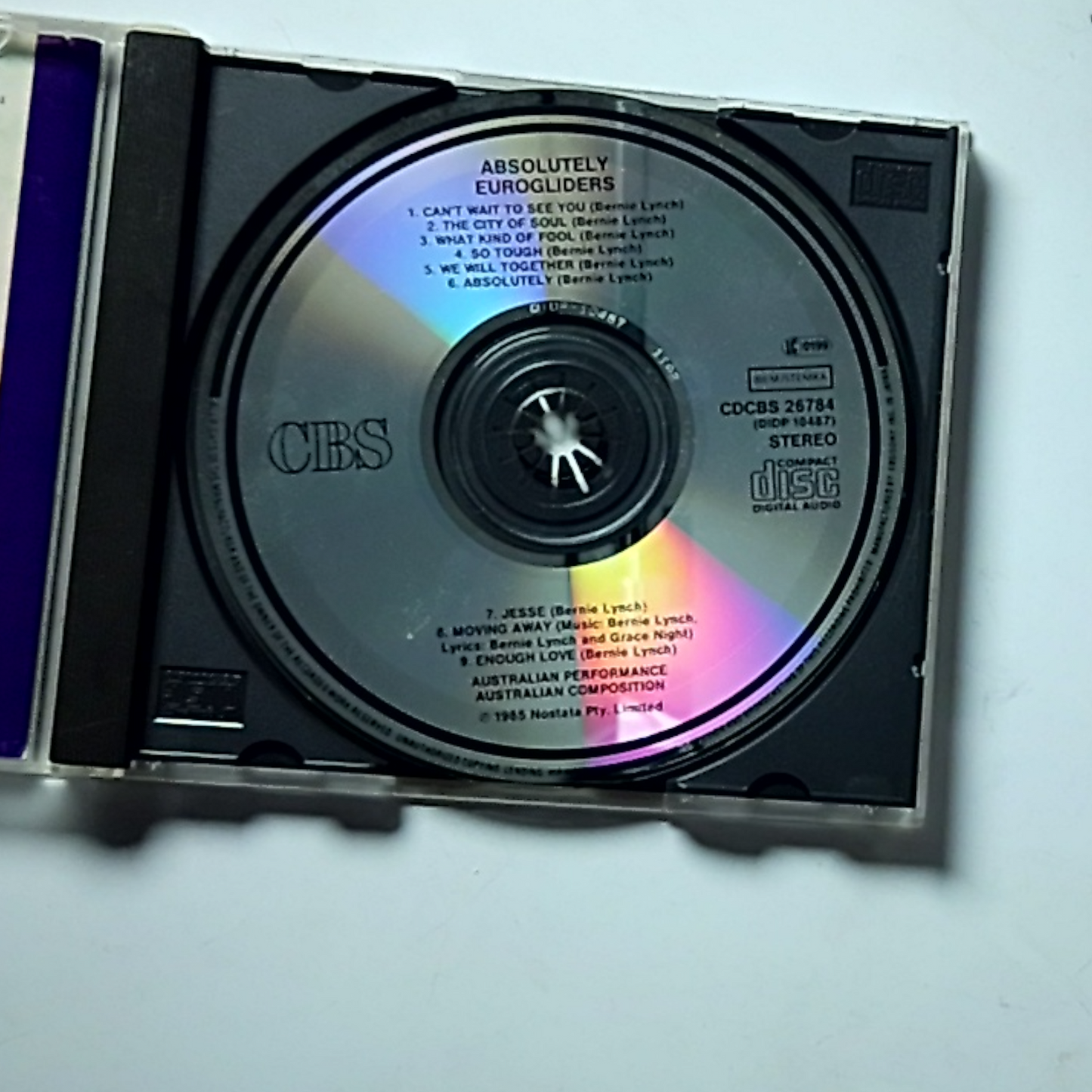 Eurogliders – Absolutely! (CD, 1985) Australia CDCBS26784