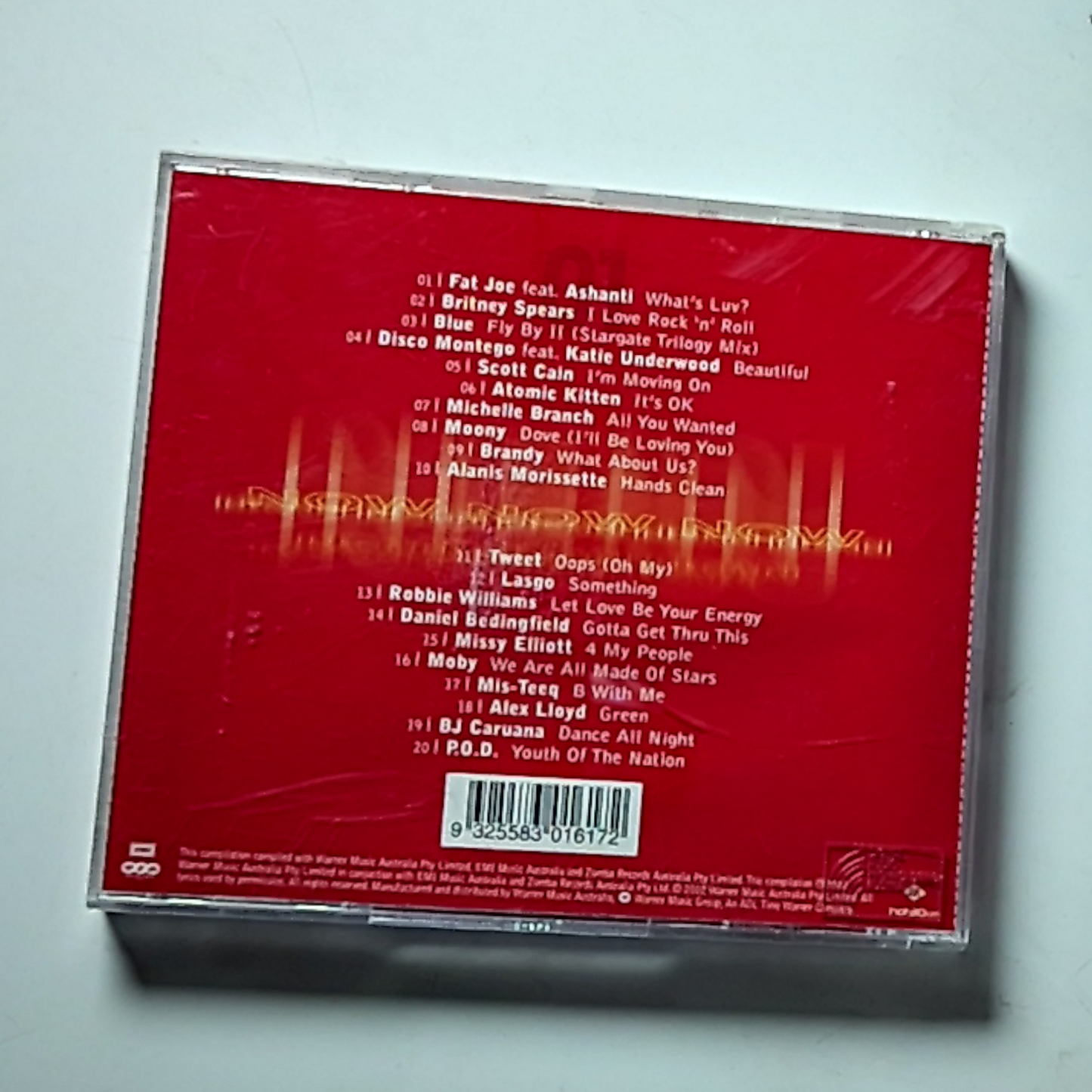 Various – Now 01  (CD, 2002) Australia 0927474672