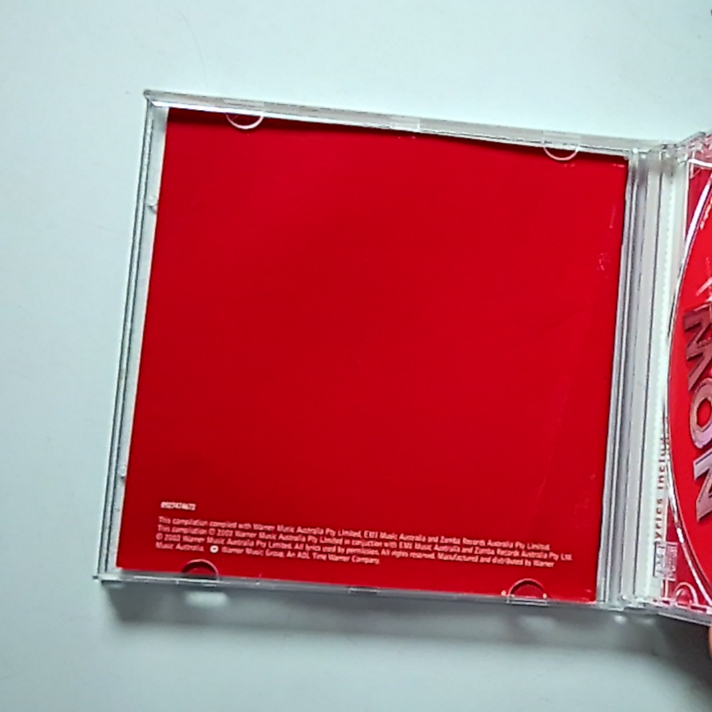 Various – Now 01  (CD, 2002) Australia 0927474672