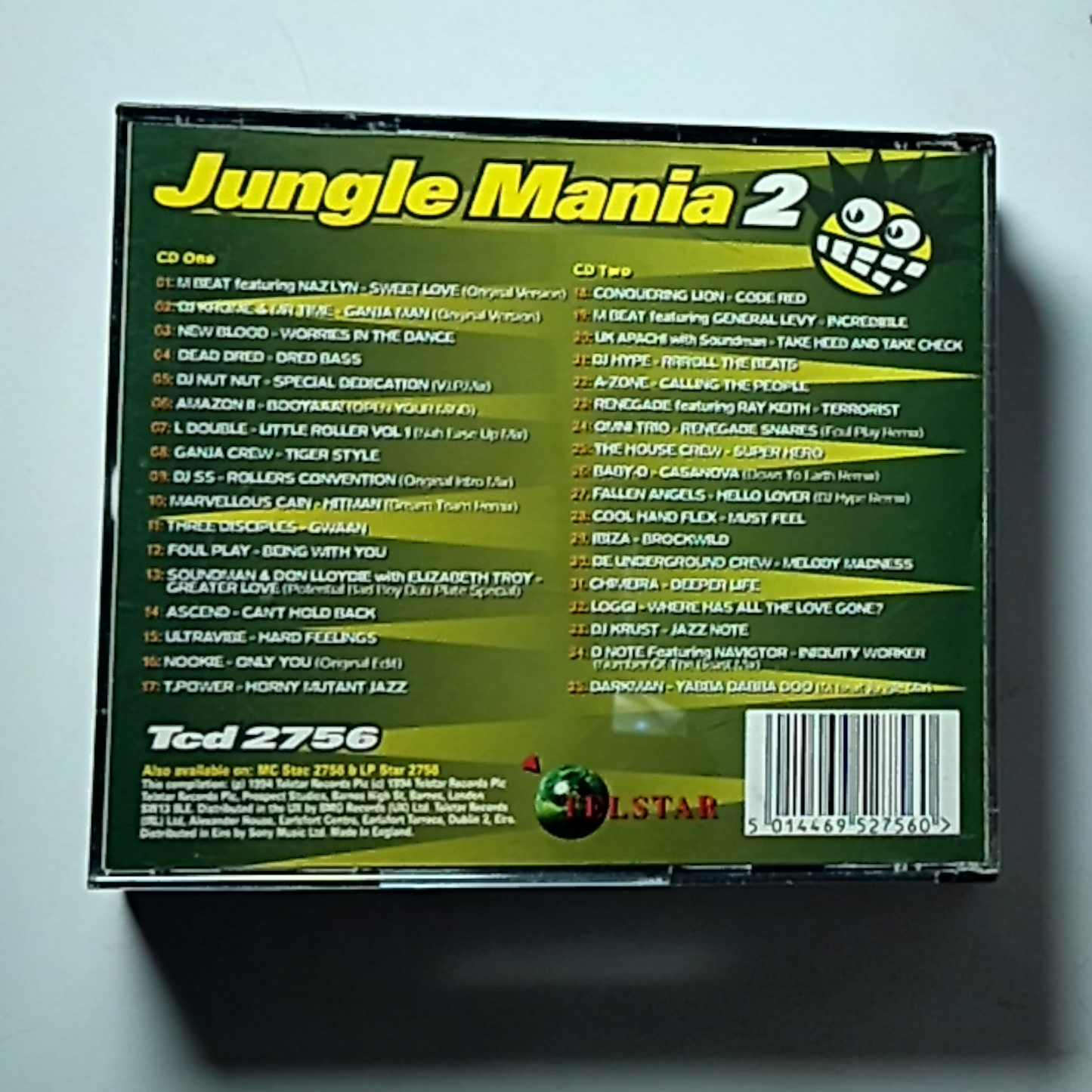 Various – Jungle Mania 2 (CD, 1994) UK Tcd 2756