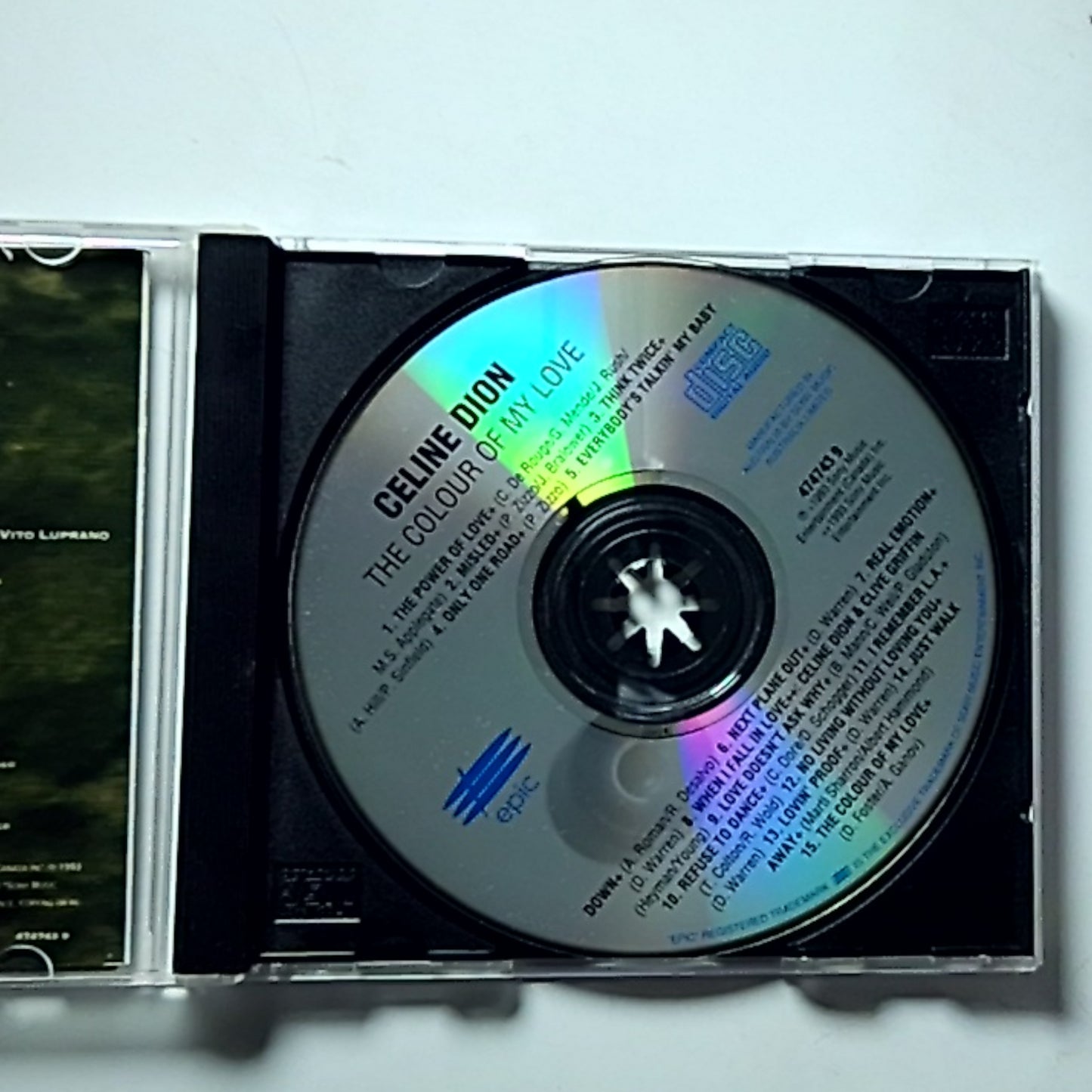 Céline Dion – The Colour Of My Love (CD, 1994) Australia 474743 9