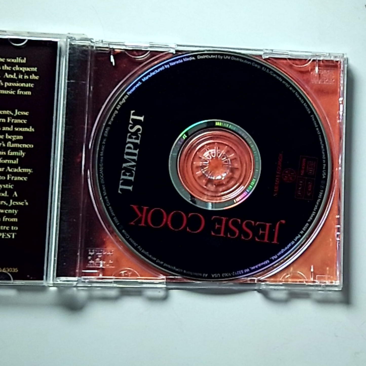 Jesse Cook – Tempest (CD, 1995) US ND-63035