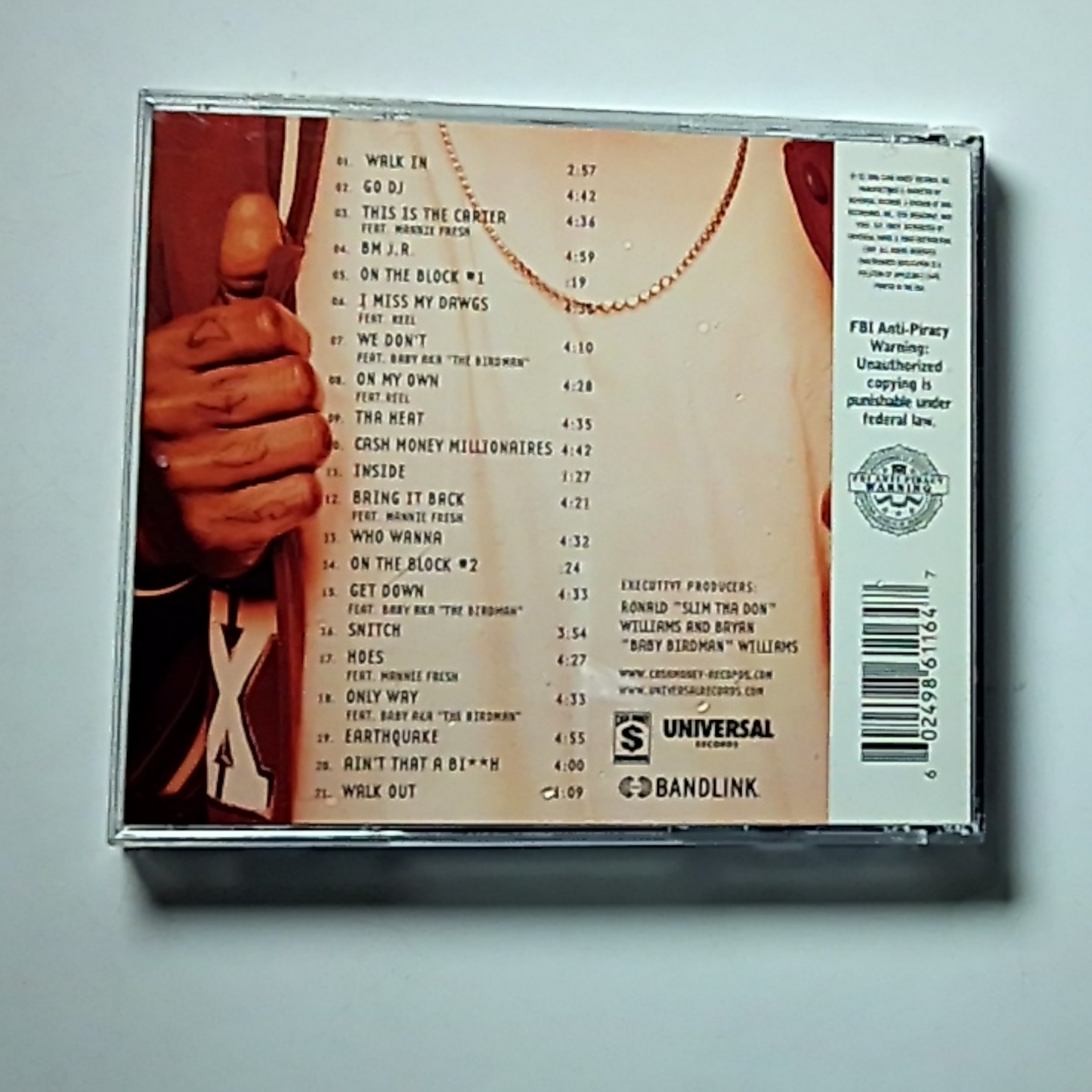 Lil Wayne – Tha Carter (CD, 2004) US B0001537-02