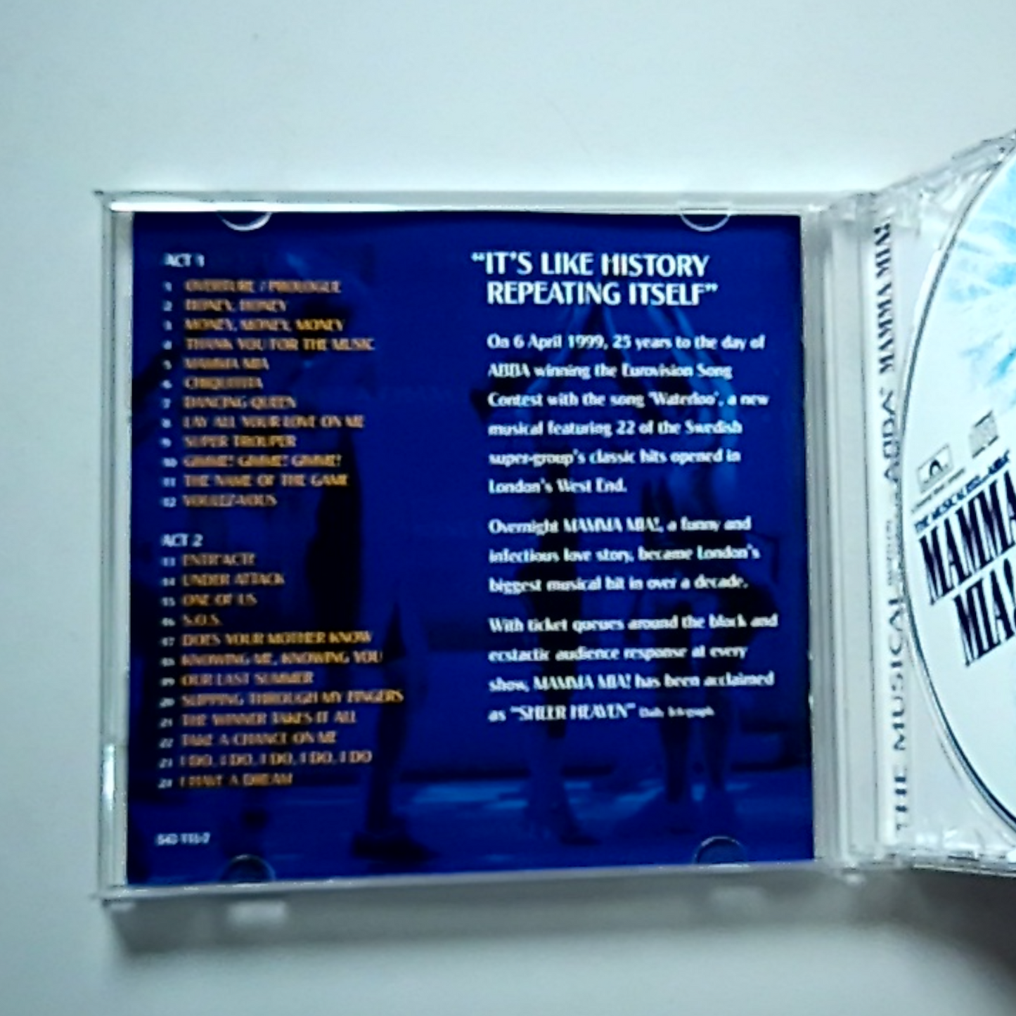Mamma Mia! (Original Cast Recording) (CD, 1999)