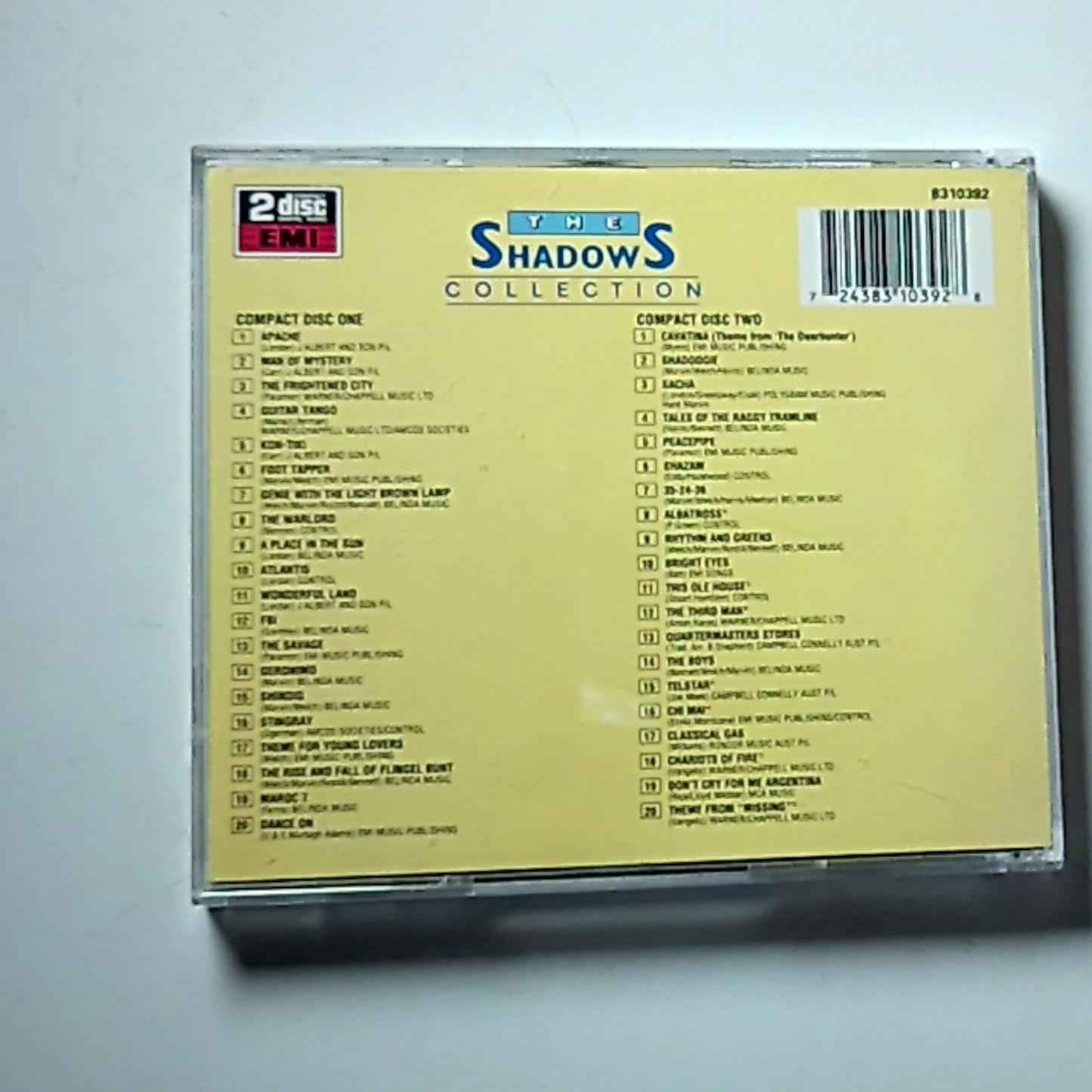 The Shadows – The Shadows Collection (CD, 1986) Australasia 8310392