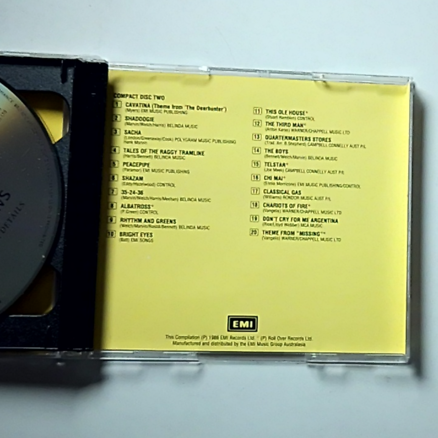 The Shadows – The Shadows Collection (CD, 1986) Australasia 8310392