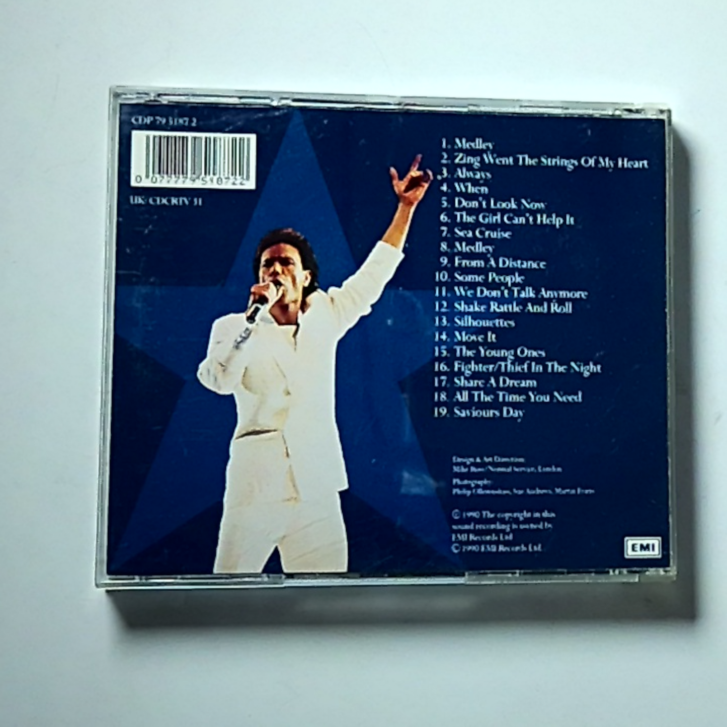 Cliff Richard – From A Distance: The Event (CD, 1990) Europe CDP 79 5187 2