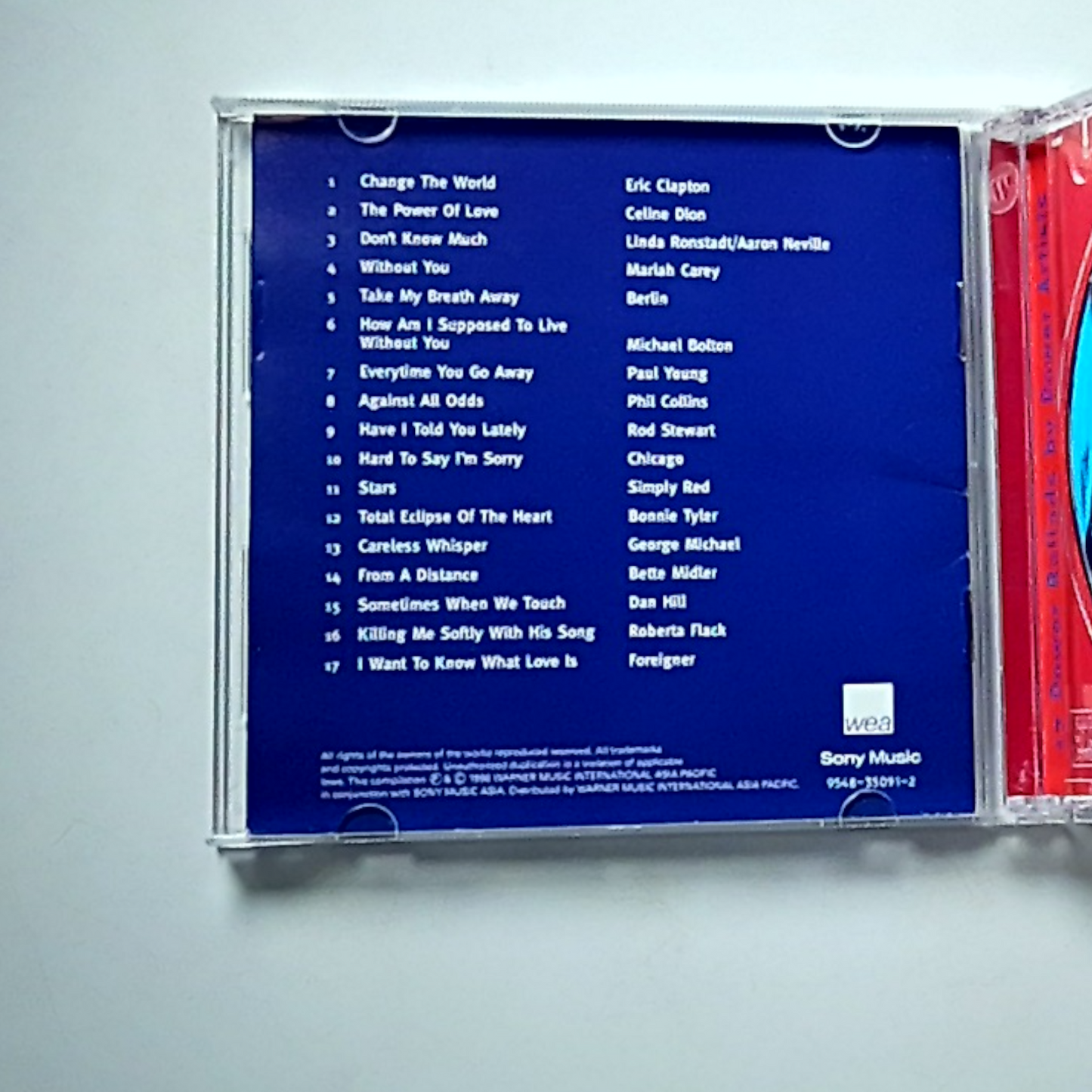 Various – The Power Of Love (CD, 1996) Taiwan 9548-35091-2