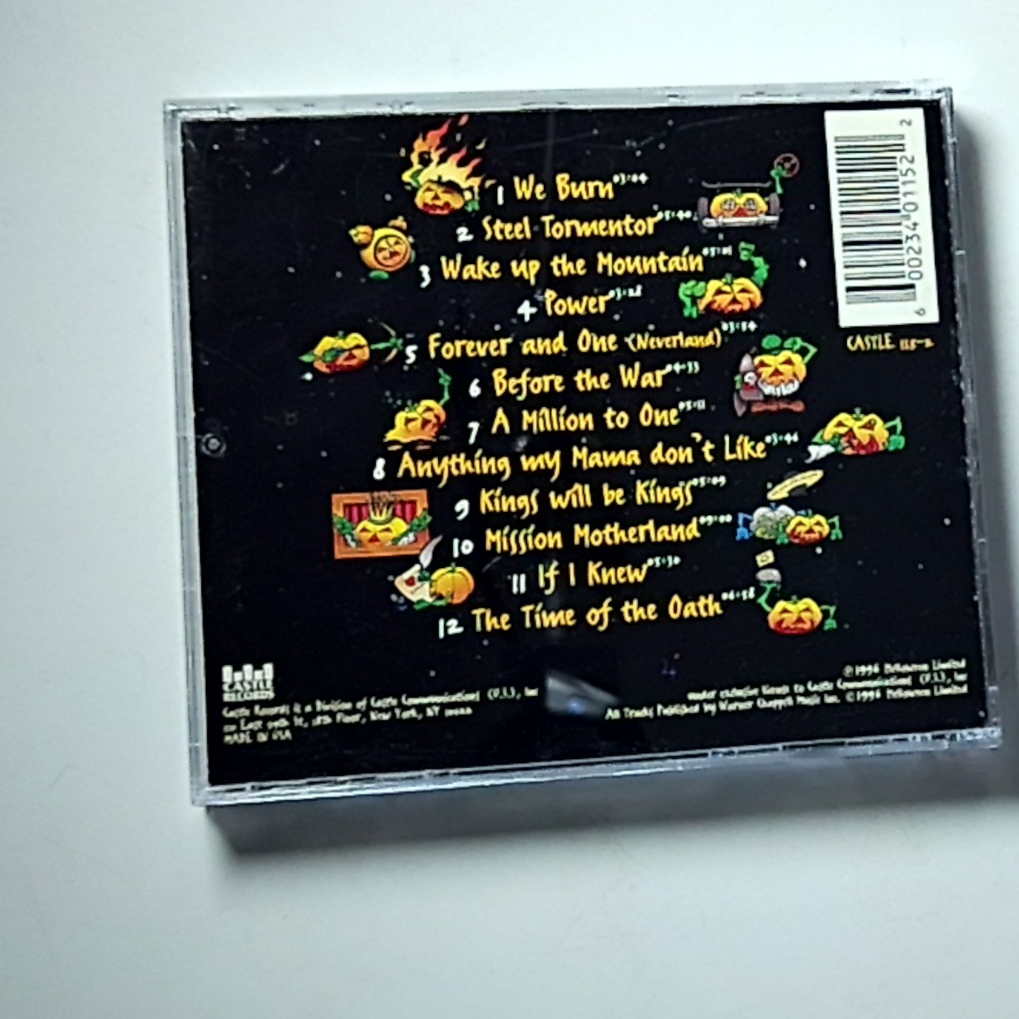 Helloween – The Time Of The Oath (CD, 1996) US CASTLE 115-2